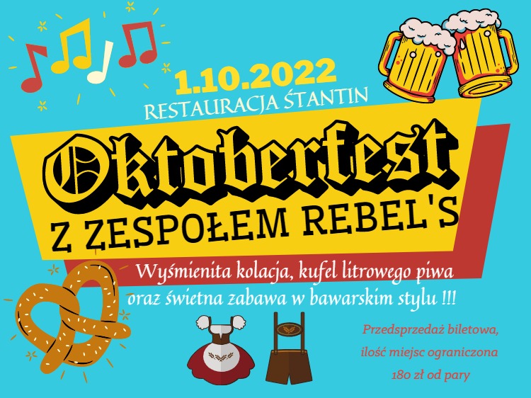 1 Października zapraszamy na OKTOBERFEST