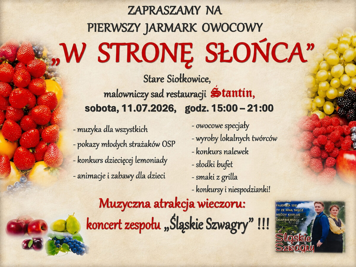 Jarmark Owocowy „W stronę słońca”